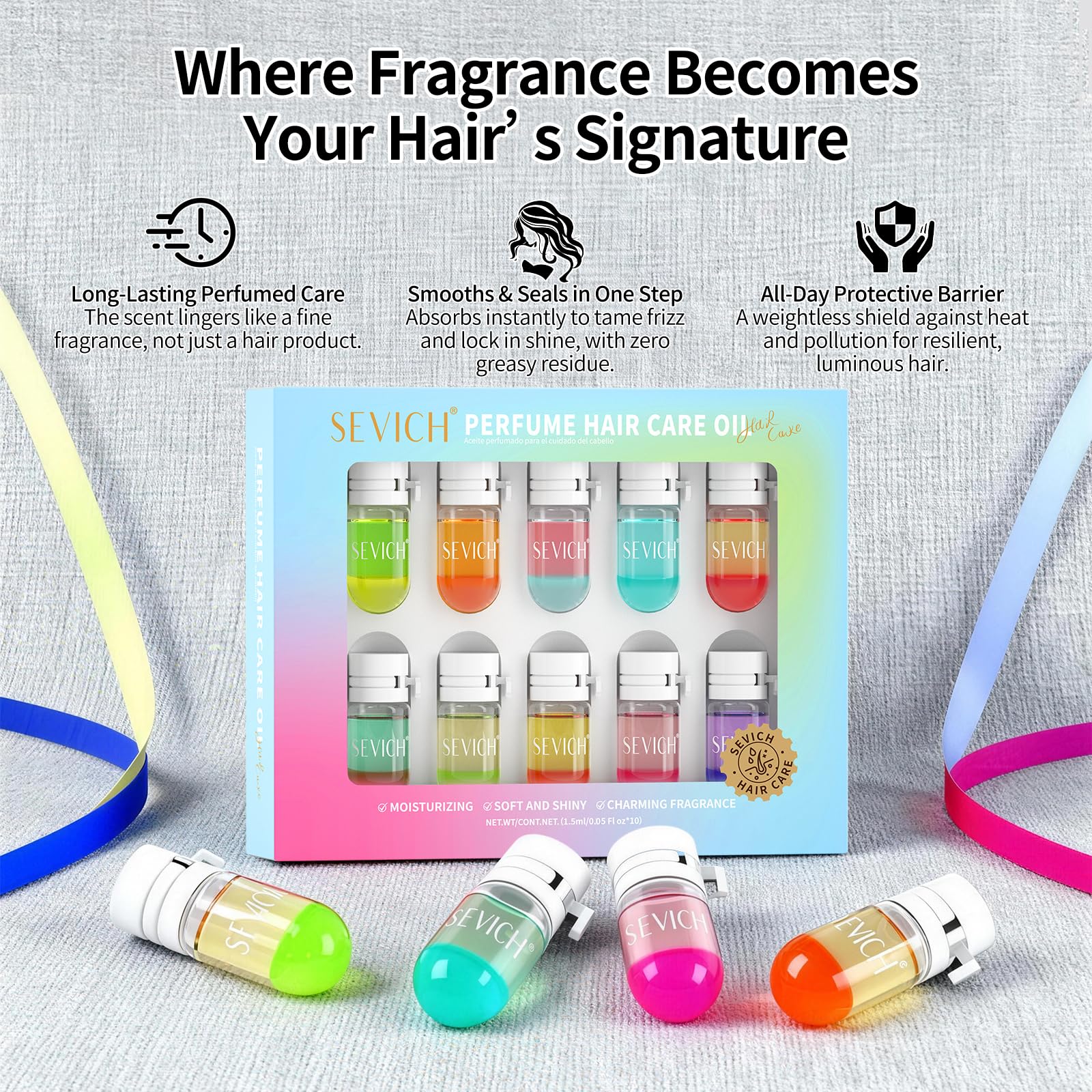 Amazon.com: SEVICH Perfume Hair Oil Capsules 10-Pack, 2-in-1 Hair